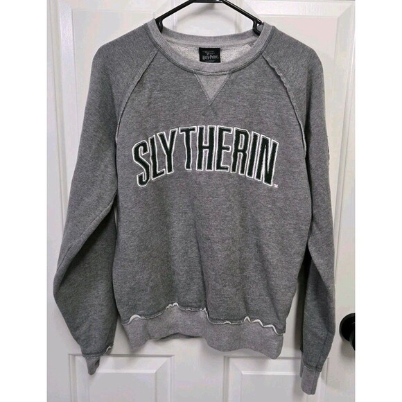 Harry Potter Wizarding World Slytherin Sweater Hogwarts Gray College S - Picture 1 of 6